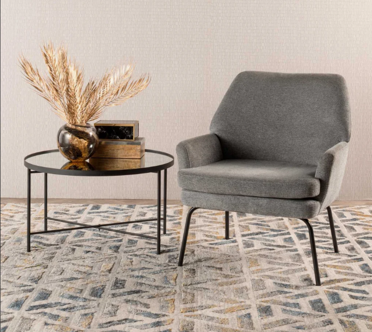 fancy fabric couch for hire